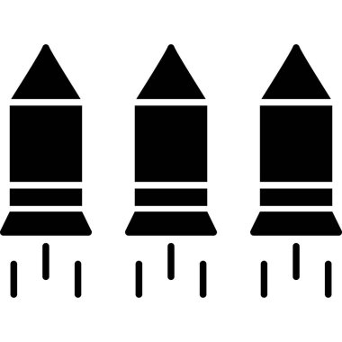 Beyaz arkaplanda izole edilmiş mermi kümesi.