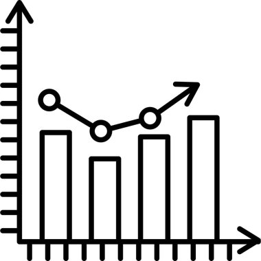 grafik grafik simgesi ana hat biçiminde