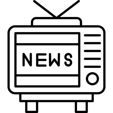 haber hattı vektör illüstrasyon simgesi