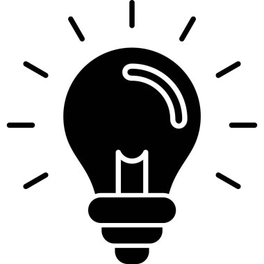 ampul ışığı yaratıcılık simgesi