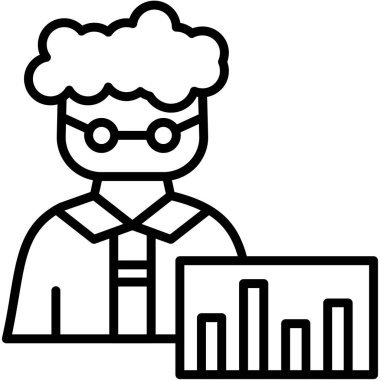 iş adamı grafik simgesi