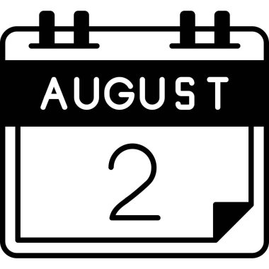 Takvim simgesinin vektör illüstrasyonu