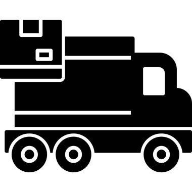 Kamyon. Web simgesi basit illüstrasyon