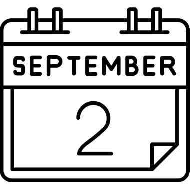 Takvim simgesinin vektör illüstrasyonu