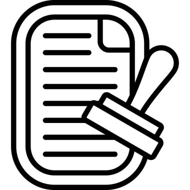 Kalem. Web simgesi basit illüstrasyon