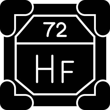 bir kimyasal elementin siyah simgesi