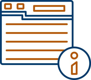 Web Simgesi, Web Kullanımı için Basit Vektör İllüstrasyonu