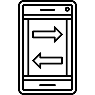 cep telefonu ikonu vektör illüstrasyonu