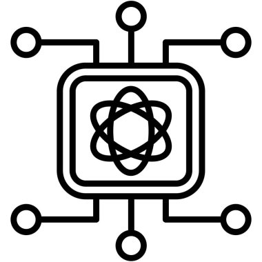 Atom vektör satırı simgesi