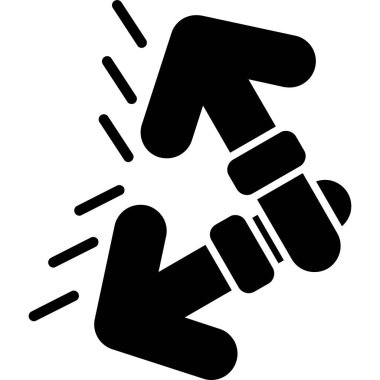 Eldiven simgesi vektör illüstrasyonu