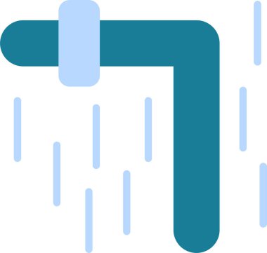 yağmur ikonu vektör illüstrasyonu