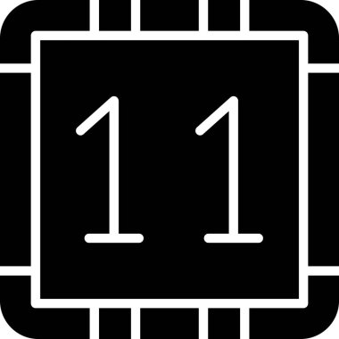 Bir takvim simgesinin vektör illüstrasyonu