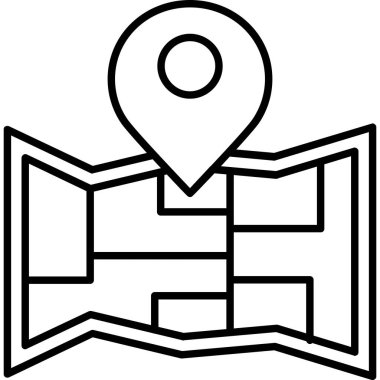 konum haritası gezinme simgesi