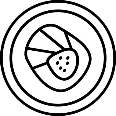 Gıda simgesinin vektör illüstrasyonu