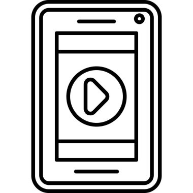 akıllı telefon simgesi vektör illüstrasyonu