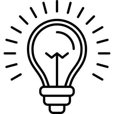 Ampul Simgesi, Vektör illüstrasyonu