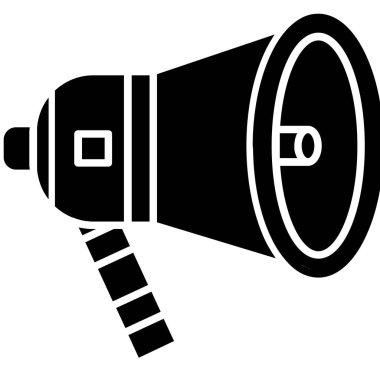 Megafon simgesi, basit vektör çizim