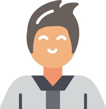 avatar erkek simgesi düz stil