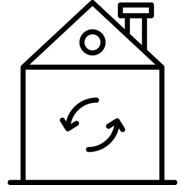 ev simgesi vektör illüstrasyonu