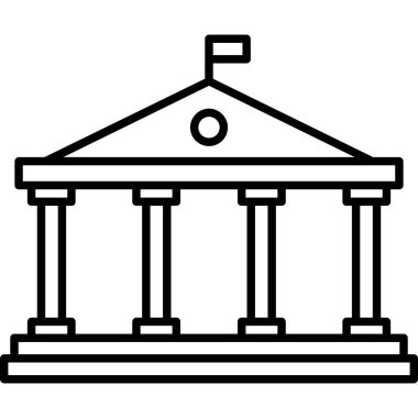 Banka binası simgesi, özet biçimi