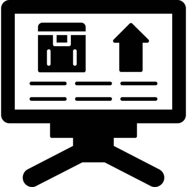 ticari bilgisayar simgesi iş stili