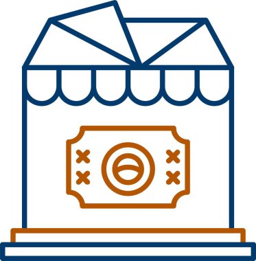 Tarot Kart Simgesi, Web Kullanımı için Basit Vektör İllüstrasyonu