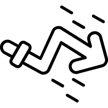 Kaza kazası ikonu ana hatlar biçiminde