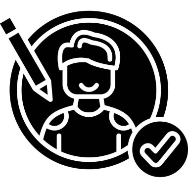 Bir adamın vektör illüstrasyonu