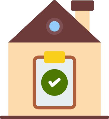 Ev. Web simgesi basit illüstrasyon