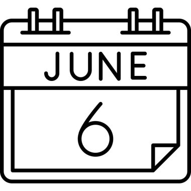 Haziran simgesi vektör simgesi kolayca düzenlenebilir ya da düzenlenebilir