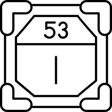 Taslak biçiminde 5 5 derece simge