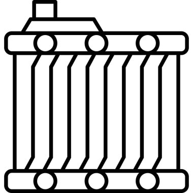 Konveyör simgesi. Konveyör vektör simgesi web için basit örnek