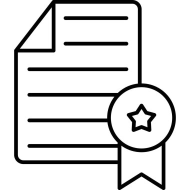 diploma sertifika simgesi taslak biçimi