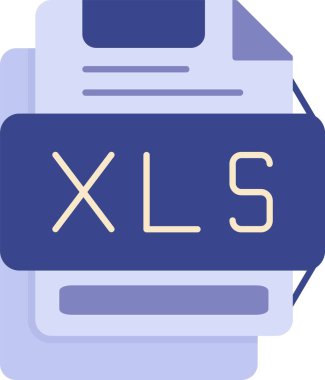 xls biçim vektör simgesi