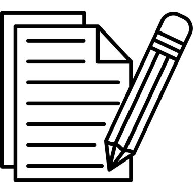 belge simgesi, vektör çizimi