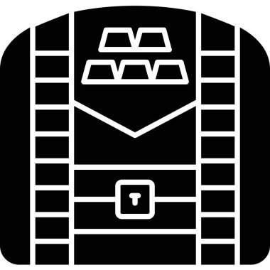 Çanta. Web simgesi basit illüstrasyon