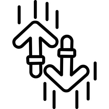 Bir insan simgesinin vektör illüstrasyonu