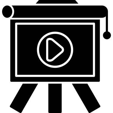 Video kameranın vektör illüstrasyonu