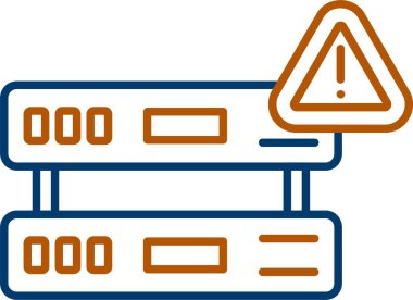 Web kullanımı için Sunucu Simgesi, Basit Vektör İllüstrasyonu