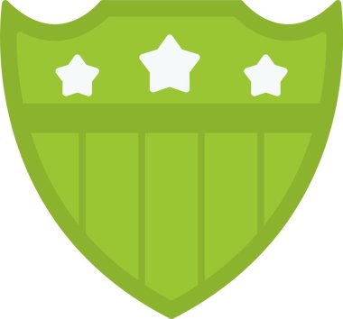 Kalkan. Web simgesi basit tasarım