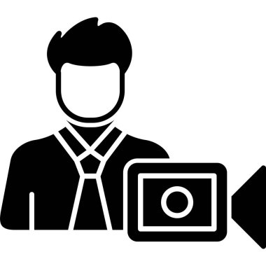 iş adamı simgesi vektör illüstrasyonu