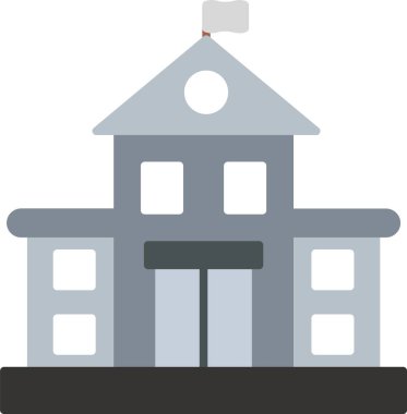 yapı evi simgesini düz biçiminde inşa et