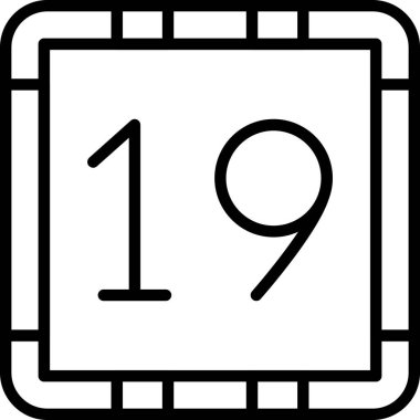 Takvim simgesinin vektör illüstrasyonu