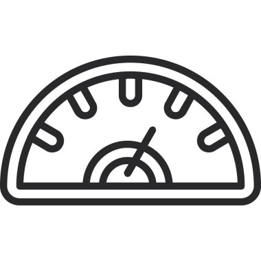 Otomobil hız göstergesi simgesi, özet biçimi