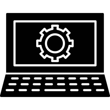 dizüstü bilgisayar simgesi ayarlanıyor, basit biçim