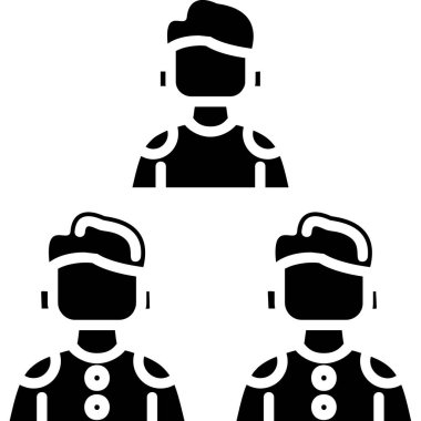 Polis memuru simgesi, basit vektör çizim