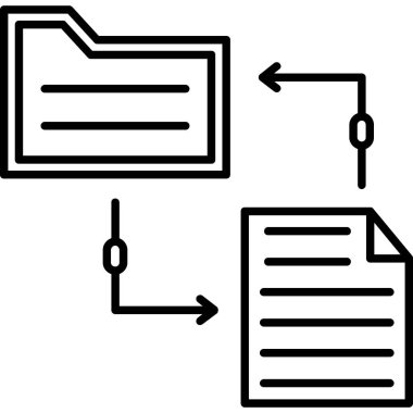dosya dizini vektör illüstrasyonu