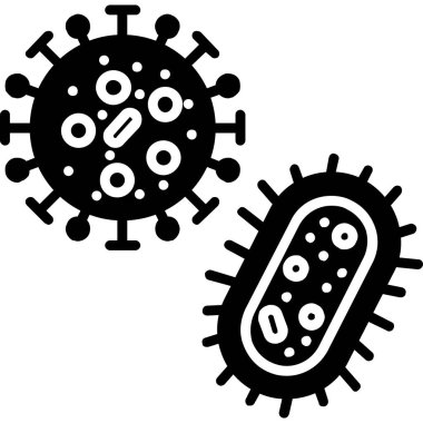 bakteri hastalığı simgesi ana hat biçiminde