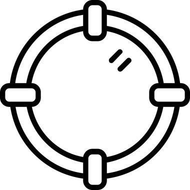 Pusula. Web simgesi basit illüstrasyon