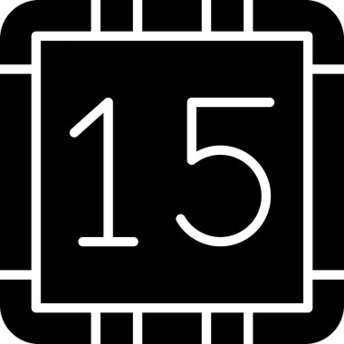 Takvim simgesi vektör illüstrasyonu